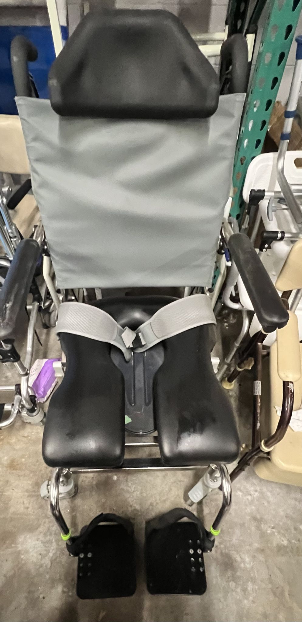 Raz Tilt in Space Shower Chair and commode Saving Our Seniors